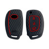 Keycare silicone key cover fit for I20, Verna, Xcent 2012-14 flip key | KC16 | Black